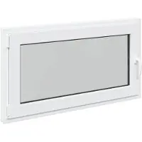 vidaXL Kelderraam RISOR 110 x 50 cm PVC en Glas Wit