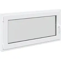 vidaXL Kleur binnenkant kelderraam Wit RISOR 120 x 60 cm