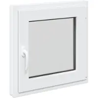vidaXL Kelderraam RISOR 60 x 60 cm PVC en Glas Wit