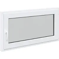 vidaXL Kelderraam RISOR 110 x 50 cm PVC en Glas Wit