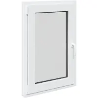 vidaXL Kelderraam RISOR 60 x 80 cm PVC en Glas Wit