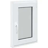 vidaXL Kelderraam RISOR 50 x 75 cm PVC en Glas Wit