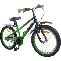 vidaXL Kinderfiets 20 Inch voor 6-11 jaar oud Groen Zwart