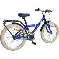 vidaXL Kinderfiets 18 Inch voor 5-7 jaar oud Donkerblauw