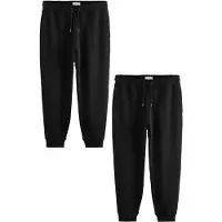 Next Set 2 joggingbroeken van zware borstelstof, slim-fit