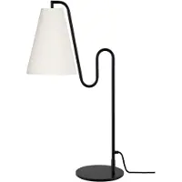 Globen Lighting Lou tafellamp Wit bouclé-zwart