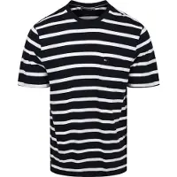 Tommy Hilfiger T-shirt Streep Donkerblauw