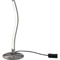 Valotorni LED Tafellamp - Yilan - 3.5W - Warm Wit 3000K - 1 lichtpunt - Mat Nikkel - Metaal