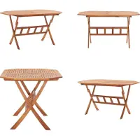 vidaXL Opklapbare tuintafel 135 x 85 x 75 cm, massief acaciahout - Tuinmeubel - Tuinmeubels - Bistrotafel - Bistrotafels