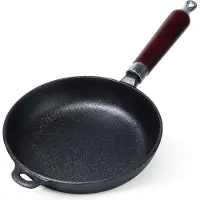 Artemis Gietijzeren pan voor gas- en inductiekookplaten, geschikt voor grillen, bakken en stoven. Diameter: 20 cm