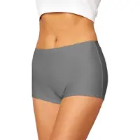 Merry Style HI-Leila Dames Zwembroek - Zwemshorts - Bikinibroekje - Elastische tailleband - Polyamide & Elastaan - Grijs (9168) - 38