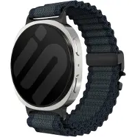 Strap-it Outdoor nylon bandje met P-buckle - horlogebandje geschikt voor Samsung Galaxy Watch 9 (40/44mm) / Watch 8 (40/44mm) / Classic (46mm) - zwart/zwart