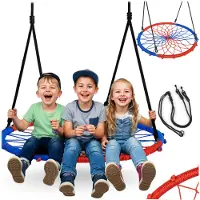 Neo-Sport Ooievaarsnest Swingo 95 cm blauw-rood
