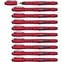 Stabilo worker+ - Rollerball Pen 0.5 mm - NatureCOLORS Wildflower - Bordeaux - Doos 10 stuks