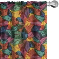 Abakuhaus – 2x Gordijn 75x245 cm – Veelkleurig microvezel, halverdonkerend