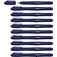 Stabilo worker+ - Rollerball Pen 0.5 mm - NatureCOLORS Wildflower - Ultramarijn Blauw - Doos 10 stuks