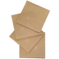 Atmosphera Katoenen Joy Servetten - 4 stuks - Stoffen servetten - 40x40cm - Beige