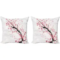 Abakuhaus Kersenbloesem Kussenhoes Set – 2x60x60 cm – Dubbelzijdig