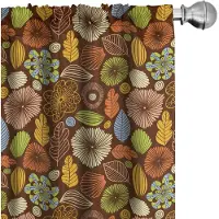 Abakuhaus Herfstgordijnen – 2x75x245 cm – Microvezel – Multicolor