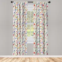 Abakuhaus Bloemen Voorhang – 2-delige Set 75x175 cm – Multikleur