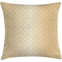 Abakuhaus Geometrische Kussenhoes – Beige/Goud – 50x50 cm – Wasbaar met rits