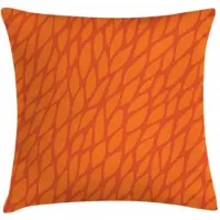 Abakuhaus Brandoranje Kussenhoes – Abstracte bladeren – Dubbelzijdig – 50x50 cm