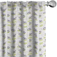 Abakuhaus Gordijnen – set van 2, microvezel, 75x225 cm – lavendel, halfverduisterend