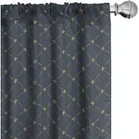 Abakuhaus Fleur De Lis Gordijnen – 2x75x245 cm – Microvezel – Halfverduisterend – Grijs