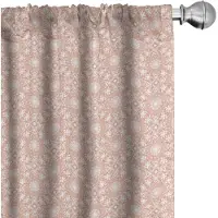 Abakuhaus Koraal Voorhangen – 2x75x245 cm – microvezel – Wit/Koraal