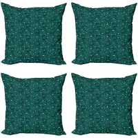 Abakuhaus Turquoise Kussenhoezen Set 4×50×50 cm – Dubbelzijdig bedrukt