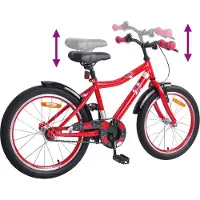 vidaXL Kinderfiets 18 Inch voor 5-7 jaar oud Rood