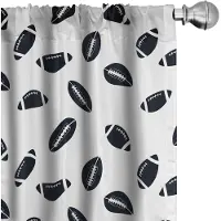 Abakuhaus Gordijnen – Amerikaans voetbal – 2x75x225 cm – Microvezel