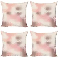 Abakuhaus Kussenhoes Set 4x 50x50 cm – Dubbelzijdig Druck – Mikrofaser Multicolor Geometrisch