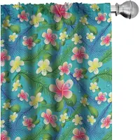 Abakuhaus – 2-delige kleurrijke gordijnset – 75x245 cm – teal multicolor