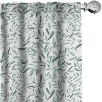Abakuhaus Salbei Gordijnen – 2x75x245 cm – Reseda Groen-Wit