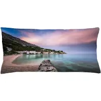 Abakuhaus Kussenhoes Kroatië Zonsondergang – 90x40 cm – Multicolor
