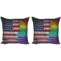 Abakuhaus Trots Kussenhoezen Set – 2x45x45 cm – Dubbelzijdig gedrukt – Multicolor