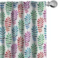 Abakuhaus Botanische Gordijnen – 2x75x245 cm – Microvezel – Veelkleurig