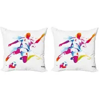 Abakuhaus Kussenhoes Set 50x50 cm – Dubbel bedrukt – Veelkleurig