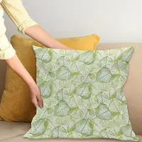 Abakuhaus Kussenhoes – Bladeren Digitaldruk – 40x40 cm – Limoen Groen