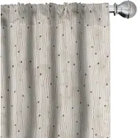 Abakuhaus Abstrakt Voorhangen – 2x75x225 cm – microvezel – lichtgrijs eierschaal