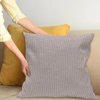 Abakuhaus – Abstrakke Geometrie Kussenhoes – 50x50 cm – dubbelzijdig bedrukt, rits – lila/grijs/eggshell