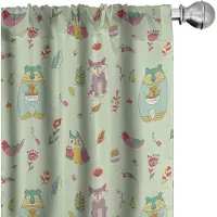 Abakuhaus Kinderkamer gordijnen – set van 2, 75x175 cm, microvezel