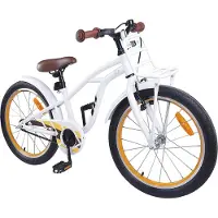 vidaXL Kinderfiets 18 Inch voor 5-7 jaar oud Wit