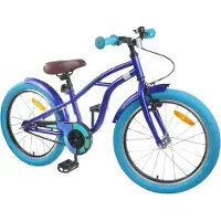 vidaXL Kinderfiets 22 Inch voor 7-12 jaar oud Donkerblauw