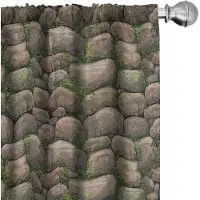 Abakuhaus Gordijnen – 2x75x225 cm – Microvezel – Donker Taupe