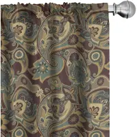 Abakuhaus – Paisley Panelen – 2-delig set – 150x175 cm – sandbruin
