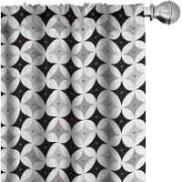 Abakuhaus – Mid-eeuwse Voorhangen – 2×75×245 cm – Microvezel – Halfverduisterend – Lichtgrijs