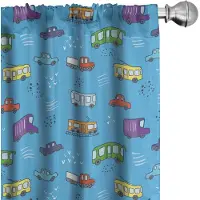 Abakuhaus Gordijnen – 2x75x225 cm – Microvezel – Hemelsblauw