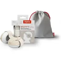 Alpine hearing protection Alpine Muffy Baby Gehoorbescherming (12-36 Maanden) - Gecertificeerde Koptelefoon Baby - Verstelbare Oorbeschermers voor Baby en Peuter - 23 dB Demping - Sand